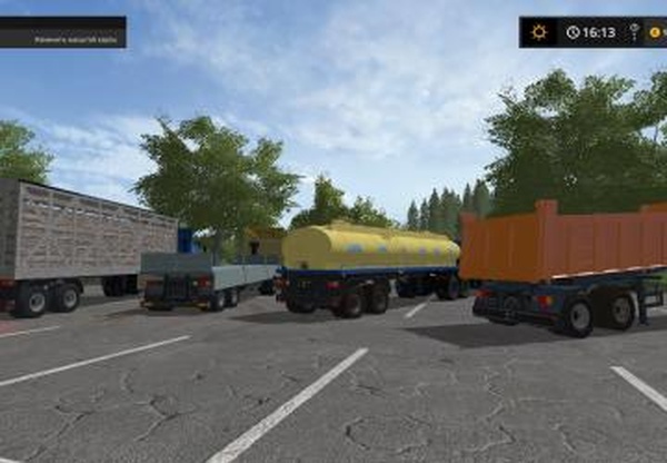 Пак полуприцепов НЕФАЗверсия 1.2 для Farming Simulator 2017 (v1.5.3.1)