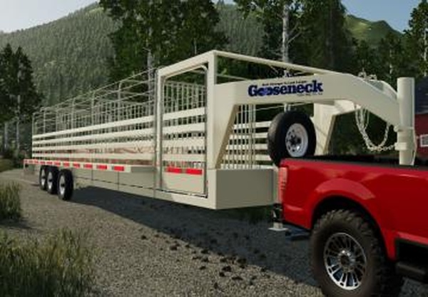 32FT Gooseneck Trailerверсия 2.1.0.0 для Farming Simulator 2022