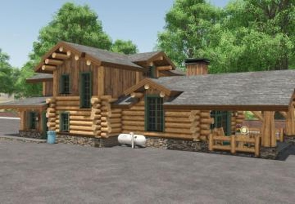 Log Farm Houseверсия BETA для Farming Simulator 2025