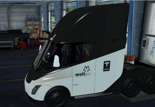 Скин Wolf для грузовика Tesla Semi Truck 2019v1.0 для American Truck Simulator (v1.31.x)