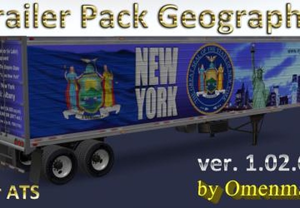 Trailer Pack Geographicверсия 1.02.00 для American Truck Simulator (v1.31.x)