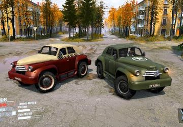 Пак текстур (2шт) для ГАЗ М-72версия 1 для Spintires: MudRunner (v07.08.19)