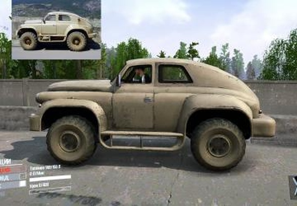 ГАЗ М-72 (модифицированный) + 4 цветаверсия 1 для Spintires: MudRunner (v07.08.19)
