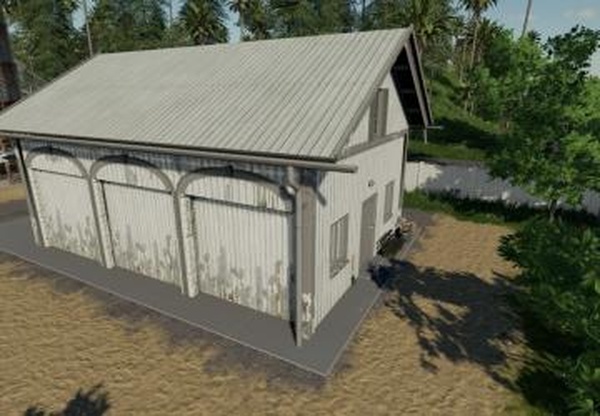 Farmhouse Garage With Working Doors And Lightv1.0.0.0 для Farming Simulator 2019