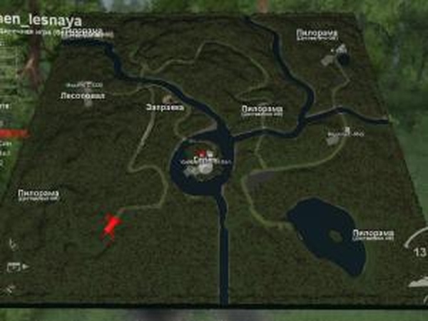 Карта «Очень Лесная»версия 1.0 для SpinTires (v03.03.16)