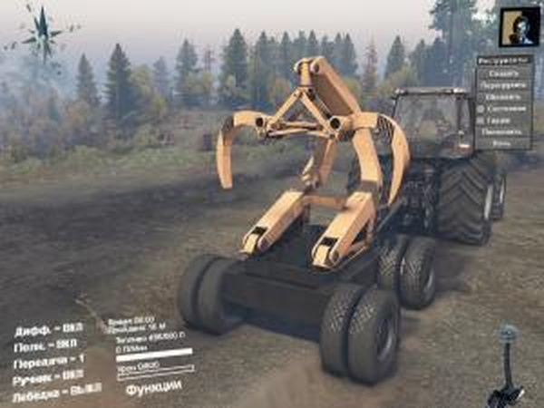 Прицепы: краб и манипуляторверсия 1 для SpinTires (v03.03.16)