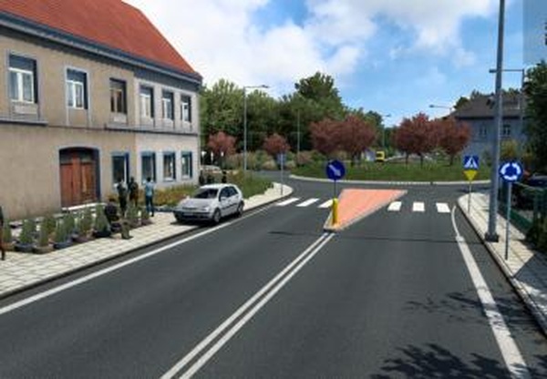Дополнение Western Poland для карты Вымышленная Польшаv1.1 для Euro Truck Simulator 2 (v1.46.x)