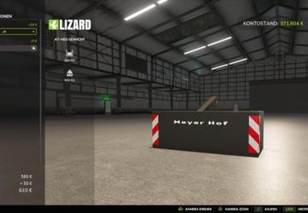 800kg Weightверсия BETA для Farming Simulator 2025