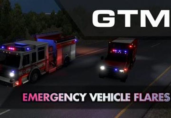 Emergency Vehicle Flaresверсия 1.0 для American Truck Simulator (v1.31.x)