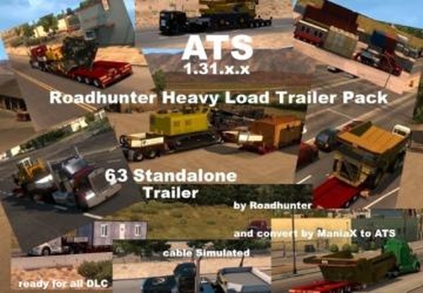 Heavy Transport Packверсия 5.0 для American Truck Simulator (v1.31.x)