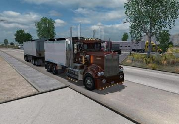Kenworth T908 Tipper + Trailerверсия 6.2 для American Truck Simulator (v1.28.x, - 1.30.x)