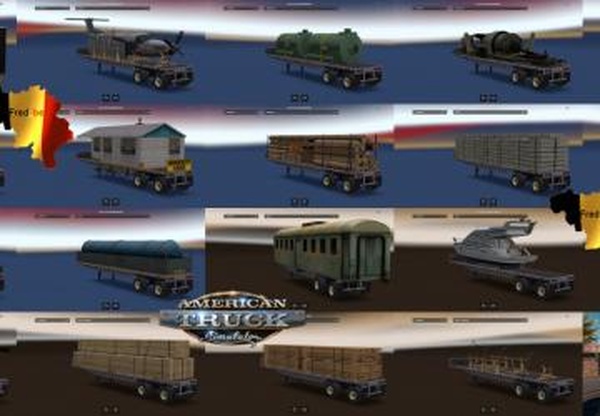 Trailer Pack Overweightверсия 4.0 для American Truck Simulator (v1.28.x, - 1.30.x)