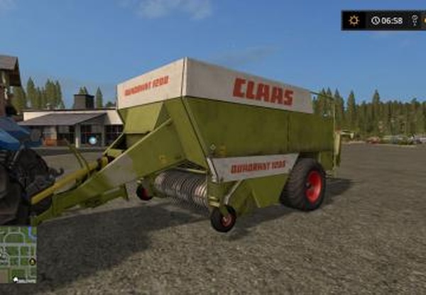 Claas Quadrant 1200версия 1.0 для Farming Simulator 2017 (v1.5.x)