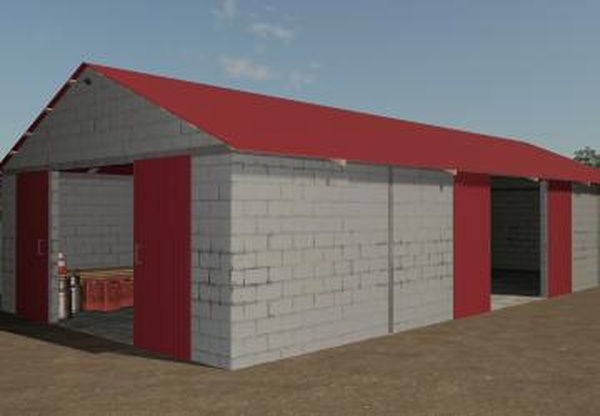 Small Garage With Shelterверсия 1.0.0.0 для Farming Simulator 2019 (v1.7.x)
