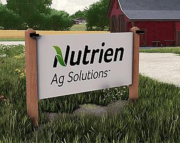 Nutrien Farm Signверсия 1 для Farming Simulator 2022