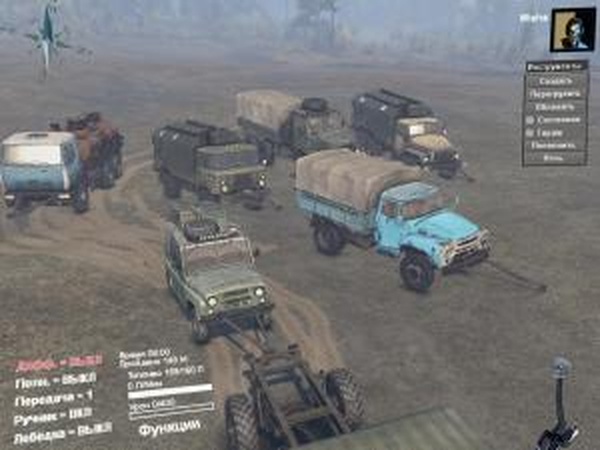Прицепы из дефолтного транспортаверсия 3 для SpinTires (v03.03.16)