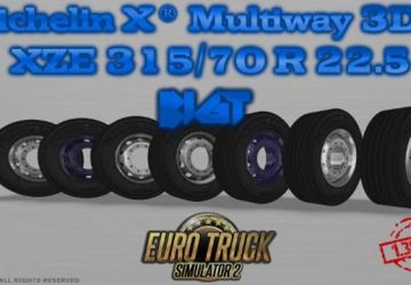 Michelin X Multiway 3Dверсия 1.3 для Euro Truck Simulator 2 (v1.46.x)