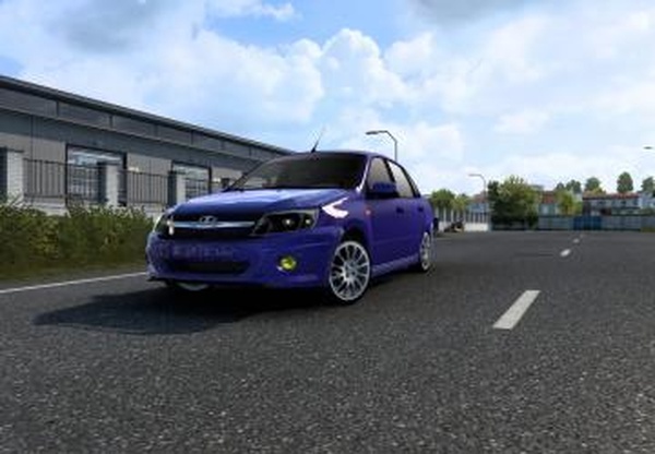 Lada Granta 2190версия 1.0 для Euro Truck Simulator 2 (v1.46.х)