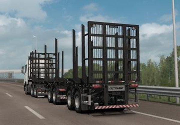 Прицеп для перевозки древесиныверсия 0.6 для Euro Truck Simulator 2 (v1.46.x)