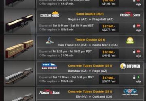 Doubles Stock Trailersверсия 1.0 для American Truck Simulator (v1.28.x, - 1.30.x)