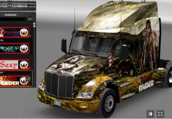 Скины для Peterbilt 579версия 1.0 для American Truck Simulator (v1.28.x, - 1.30.x)