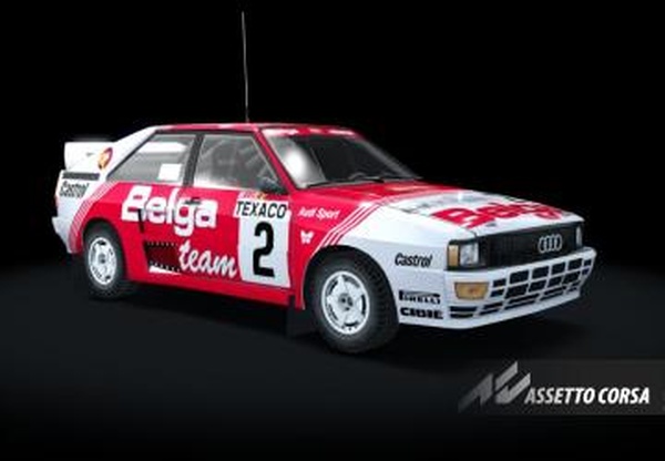 GRAVEL Audi Quattro A2 GrBверсия Rally Gravel by GR.TEAM 1.0 для Assetto Corsa