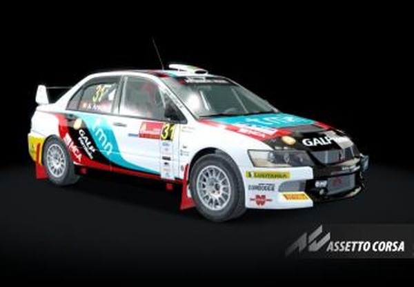 GRAVEL Mitsubishi EVO-IX R4версия Rally Gravel by GR.TEAM 1.0 для Assetto Corsa