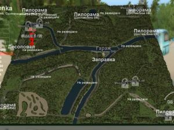 Карта «Поездка на речку Оленка»версия 1.0 для SpinTires (v03.03.16)