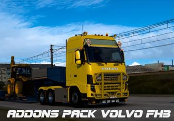 Addons Pack for Volvo FH 3rd Generationверсия 1.0 для Euro Truck Simulator 2 (v1.46.x)