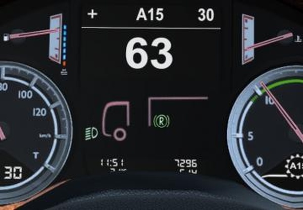 DAF XF Euro 6 Minimal Dashboardверсия 1.5.1 для Euro Truck Simulator 2 (v1.46.x)