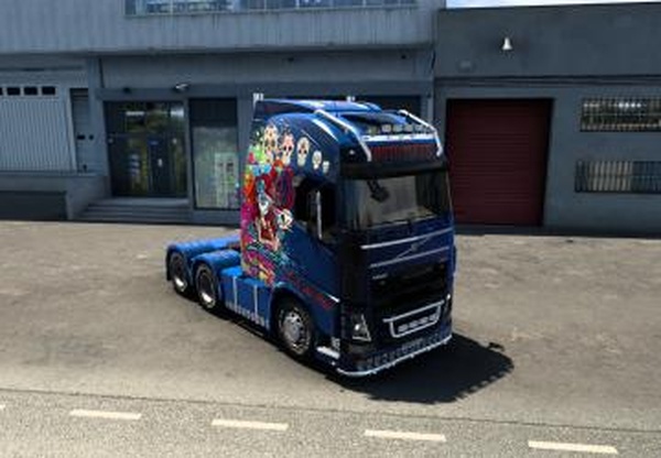 Volvo 2012 Clobetrotter XL Santa Muetreверсия 1 для Euro Truck Simulator 2 (v1.45+)