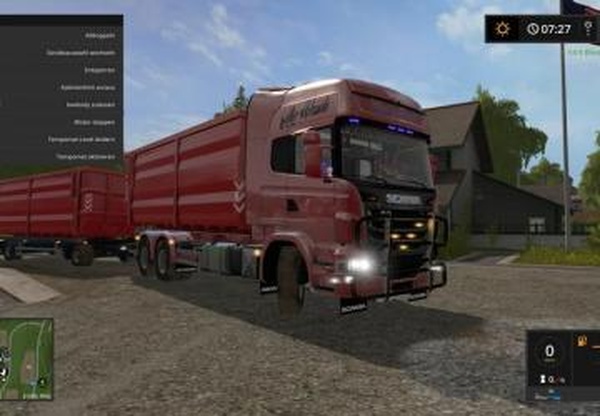 SCANIA V8 Hakenlift ITRUNNER Schienentrailerv1.0.4.0 для Farming Simulator 2017 (v1.5.x)