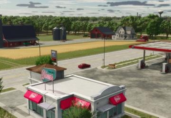 Карта «Elmcreek»версия 1.0.0.2 для Farming Simulator 2025