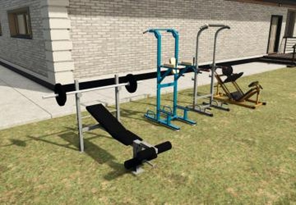 Gym equipment packверсия BETA для Farming Simulator 2025