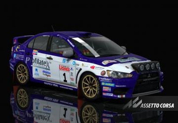 R4 Mitsubishi Lancer EVO Xверсия Rally R4 by GR.TEAM 1.0 для Assetto Corsa