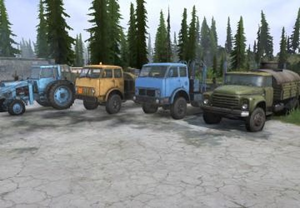 Играбельный транспорт DLC Vehicle Packверсия 1.0 для Spintires: MudRunner (v10.06.19)