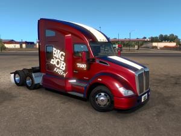 Kenworth T680 Big Bob Editionверсия 1.0 от 29.12.17 для American Truck Simulator (v1.28-1.30.x)