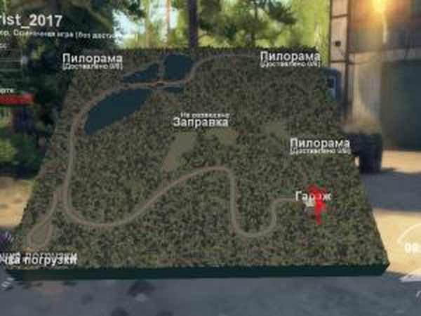 Карта «Турист-2017»версия 07.10.17 для SpinTires (v03.03.16)