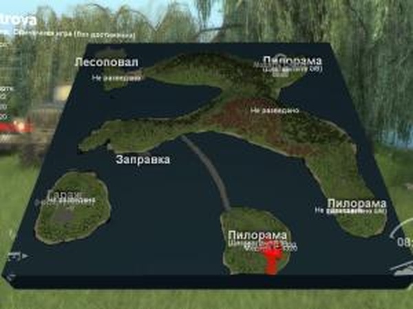 Карта «Острова»версия 1 для SpinTires (v03.03.16)