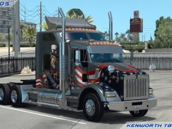 Kenworth T800 Liteверсия 12.12.17 для American Truck Simulator (v1.6.x, - 1.30.x)