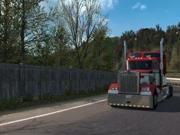 Мягкая зима (Mild Winter)версия 2.0 для American Truck Simulator (v1.29.x)