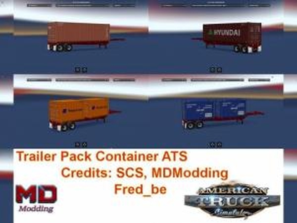 Пак контейнеровверсия 1.0 для American Truck Simulator (v1.29.х)