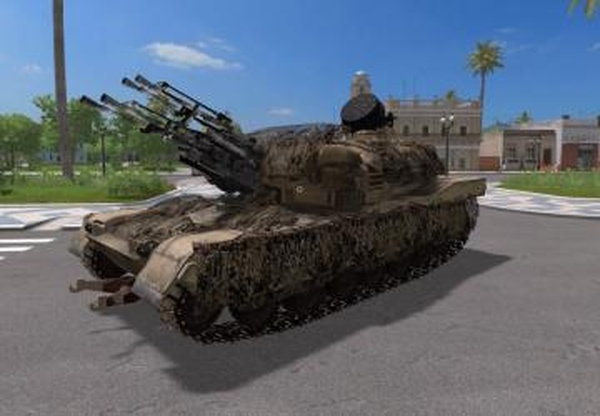 ZSU 24-3 «Shilka»версия 1.0 для Farming Simulator 2017 (v1.5.3.1)