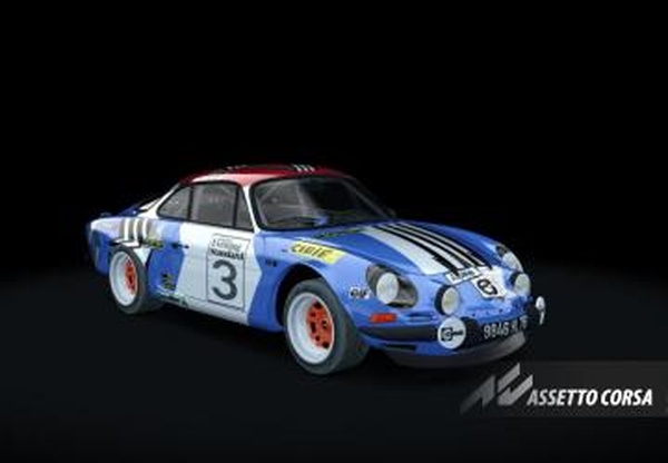 Gr4 Alpine A110 1.6версия Rally Gr4 by GR.TEAM 1.1 для Assetto Corsa