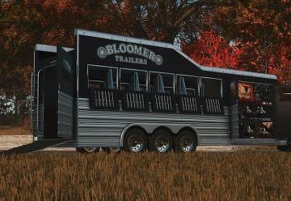 2025 Bloomer 5 Horse Bumper Pull Trailerv1.0.0.0 для Farming Simulator 2025