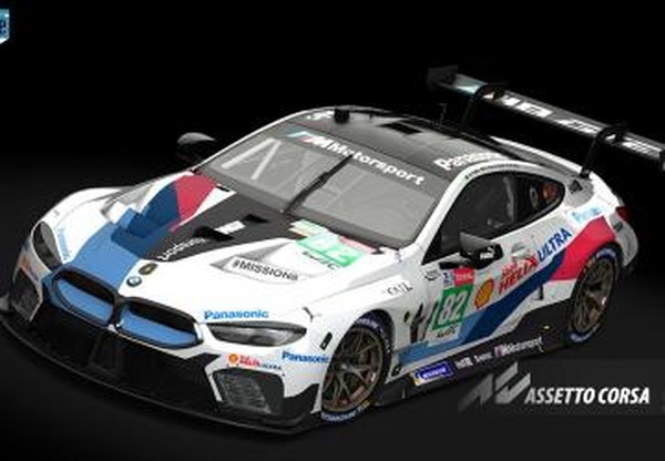 #82, BMW M8 GTE, BMW Team MTEK, Le Mans 2019, 4kv1.0 для Assetto Corsa