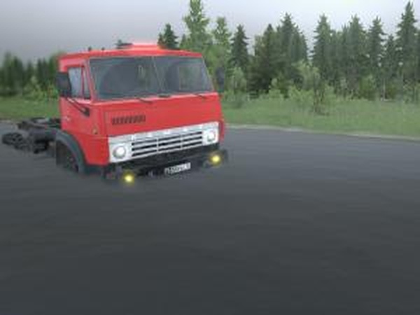 Текстура для КамАЗ-5510z «Красная»версия 1.0 для SpinTires (v03.03.16)