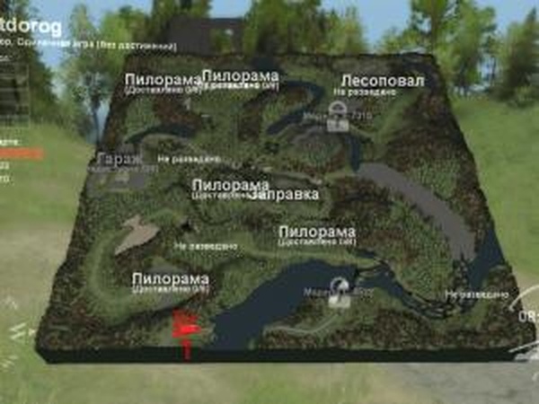 Карта «Net dorog»версия 1.0 для SpinTires (v03.03.16)