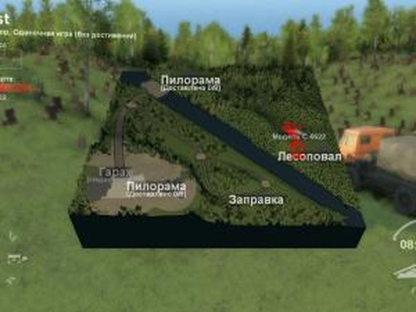 Карта «Тест»версия 0.1 для SpinTires (v03.03.16)