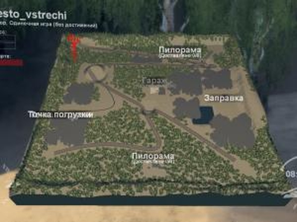 Карта «Место встречи»версия 01.10.17 для SpinTires (v03.03.16)